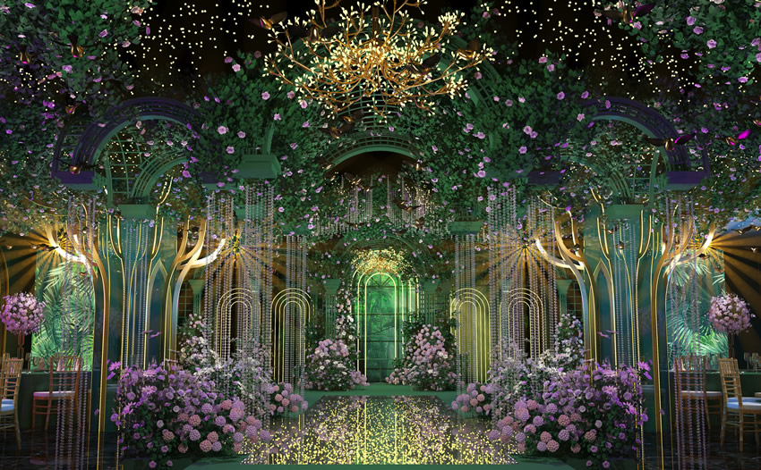 临安奇妙森林婚礼堂效果展示